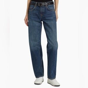 Re/done Wide Tapered-Leg Jeans 
whiskey indigo